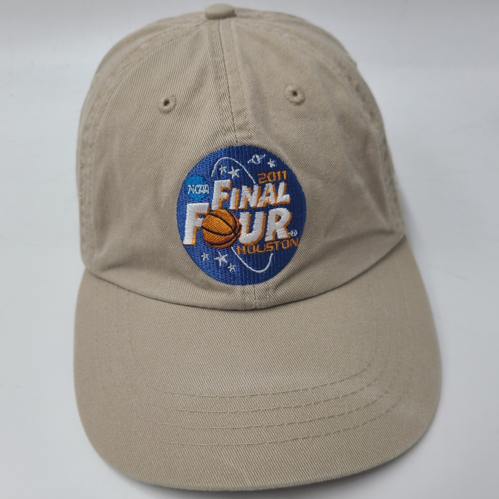 Final Four Hat Strapback Beige Blue NCAA 2011 Houston Basketball Tournament Men